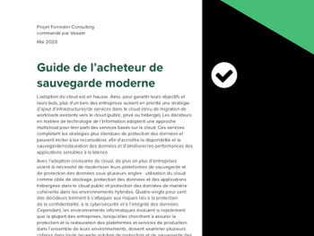 Veeam Le guide de l’acheteur de sauvegarde moderne (technique)