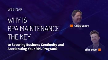 Why is RPA Maintenance the Key