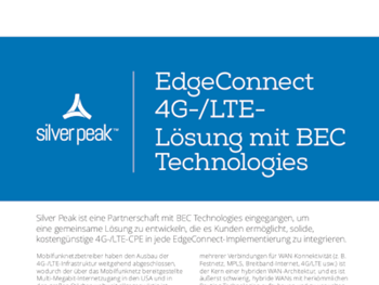 Silver Peak EdgeConnect 4G-/LTE-Lösung mit BEC Technologies