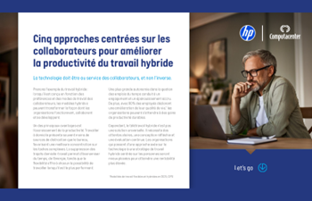 HP|Computacenter -Cinq façons d’améliorer la productivité du travail hybride en mettant l’accent sur