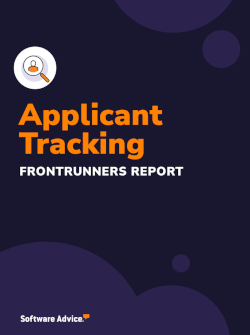 Software Advice Applicant Tracking FrontRunners Report 2023