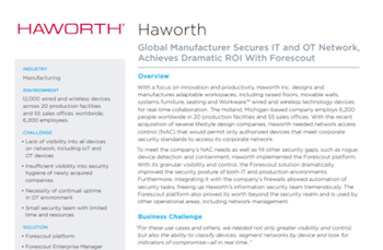 Forescout Case Study: Haworth