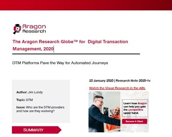 The Aragon Research Globe™ for Digital Transaction Management, 2020