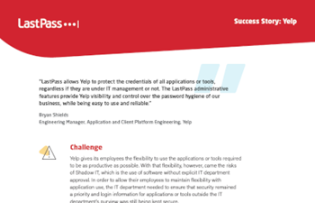 Yelp, Last Pass Case Study