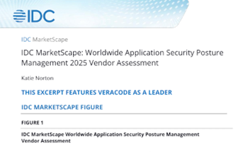Veracode - 2025 IDC MarketScape for ASPM