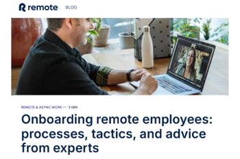 Remote - Onboarding Remote Employees: Expert Tips & Advice
