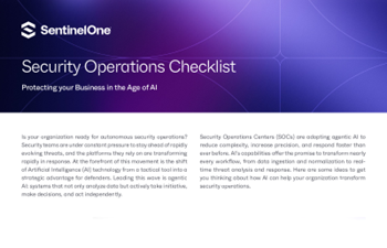 SentinelOne - Security Operations Checklist