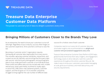 Treasure Data Enterprise Customer Data Platform