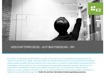 k2 Geschäftsprozess - Automatisierung - RFI