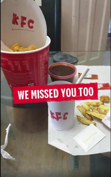 KFC in-feed native video ad example from TikTok
