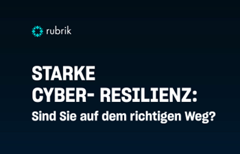 Rubrik - Starke Cyber-Resilienz: Sind Sie auf dem richtigen Weg?