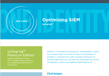 syslog-ng Optimizing SIEM 