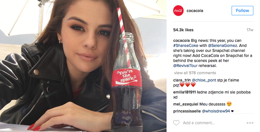Coca-Cola Share a Coke Instagram Campaign