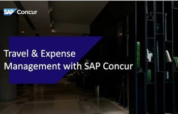 SAP Concur -Travel & Expense Management with SAP Concur