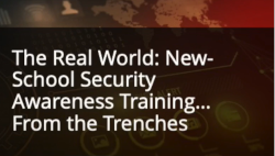 KnowBe4 New-School Security Awareness Training Webinar