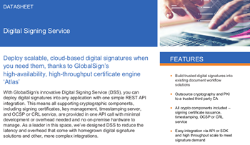 GlobalSign Digital Signing Service