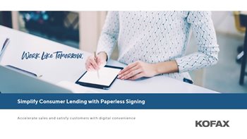 Simplify Consumer Lending with Paperless Signing 
