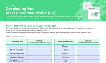Developing Your Ideal Customer Profile (ICP)