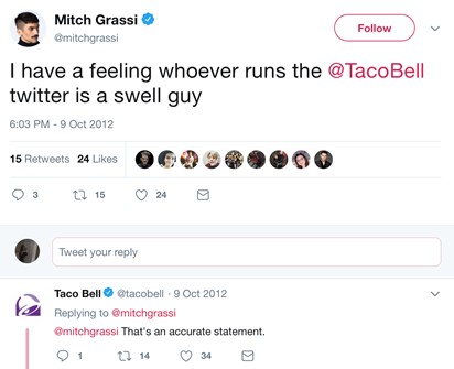 Taco Bell Twitter screenshot