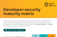 Secure Code Warrior - The Developer Security Maturity Matrix