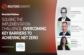 Thomson Reuters - Barriers to Achieving Net Zero