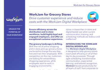 WorkJam for Grocery Stores