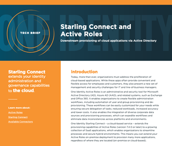 oneidentity-Starling Connect and Active Roles