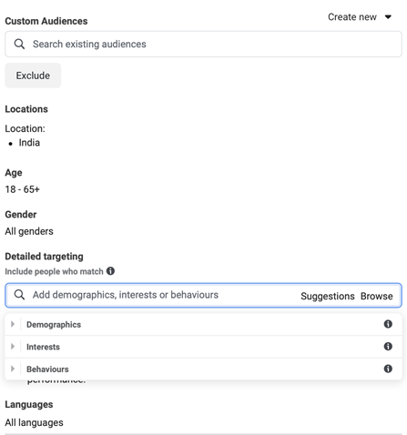 Using Facebook Ads Manager to Create Custom Audiences