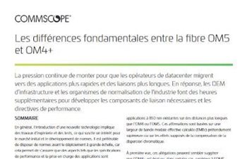 Les différences fondamentales entre la fibre OM5 et OM4+