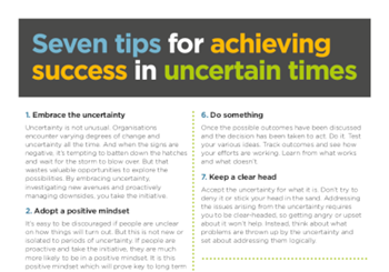 Scott Bradbury Seven Tips for Achieving Success in Uncertain Times