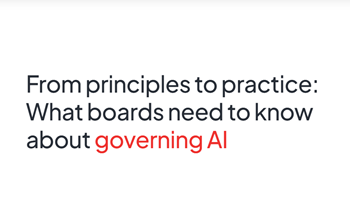 Diligent - From principles to practice: How boards can govern AI