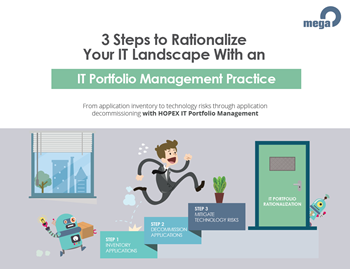 MEGA International 3 Steps to Rationalise Your IT Landscape With an IT Portfolio Management Practice