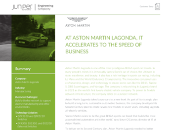 Aston Martin: A Juniper Client Success Story