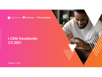 CONFIRMIT i-CEM Trendstudie CX 2021