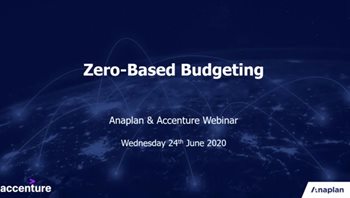 Zero-Based Budgeting with Accenture & Anaplan