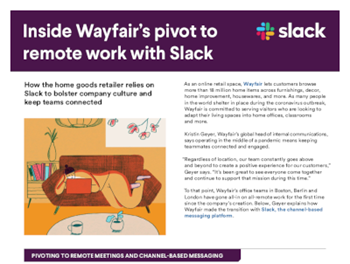 slack Inside Wayfair’s Pivot to Remote Work with Slack