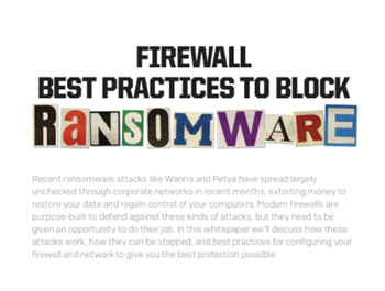 Sophos Firewall Best Practices to Block Ransomware