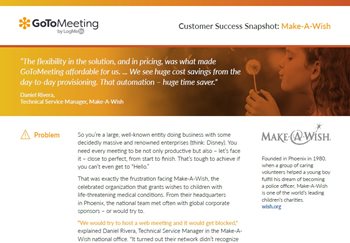 Customer Success Snapshot: Make-A-Wish