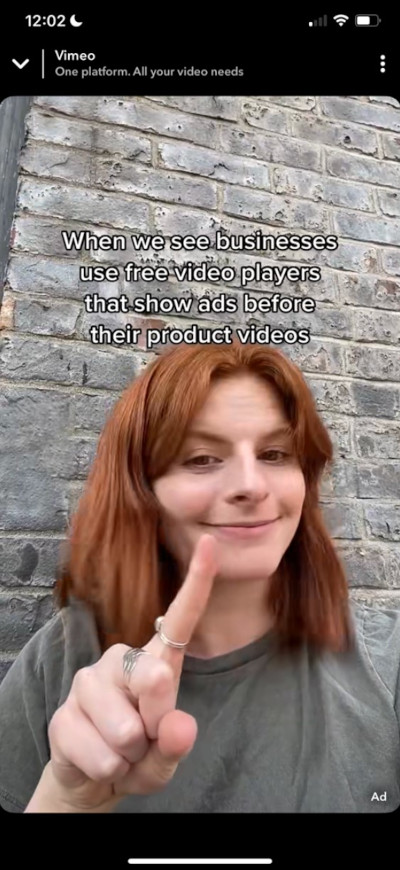 Vimeo repurposing influencer content for ads across different social platforms
