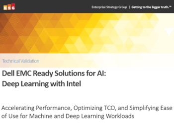 Dell EMC Dell EMC Ready Solutions for AI: Deep Learning with Intel