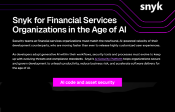 Snyk for Financial Services Organizations in the Age of AI Cheat Sheet