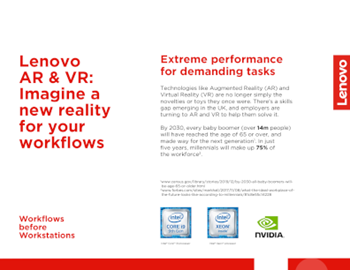 Lenovo A New (Virtual) Reality for a Better Way of Working