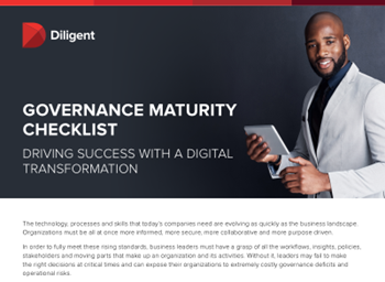 Diligent Governance Maturity Checklist