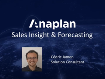 Anaplan Améliorer sa planification des ventes et des opérations grâce à des meilleures p