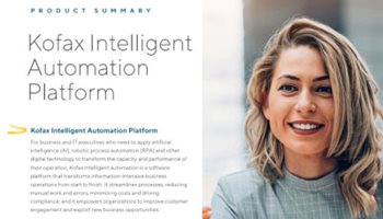 Kofax Kofax Intelligent Automation Platform