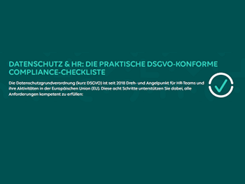 UKG Datenschutz & HR: Die Praktische Dsgvo-Konforme Compliance-Checkliste