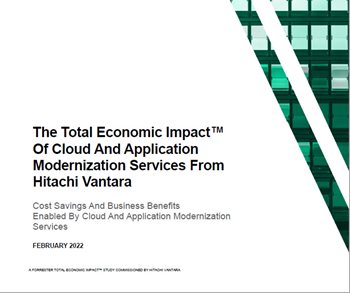 The Total Economic Impact™ Of Cloud And Application Modernization Services From 