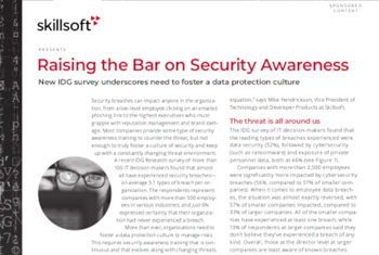 Skillsoft Raising the Bar on Security Awareness