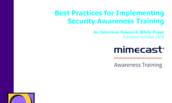 Mimecast Best Practices for Implementing Security Awareness Training