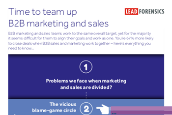 Lead Forensics Time to Team Up B2B Marketing and Sales